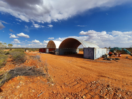 The new Russell's opal mining camp