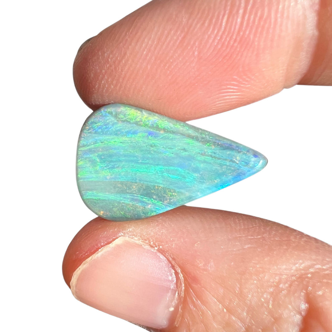 7.92 Ct teardrop boulder opal