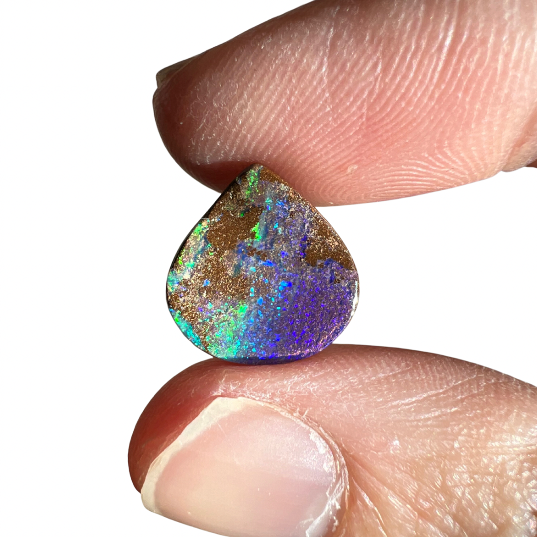 9.10 Ct teardrop boulder opal pair
