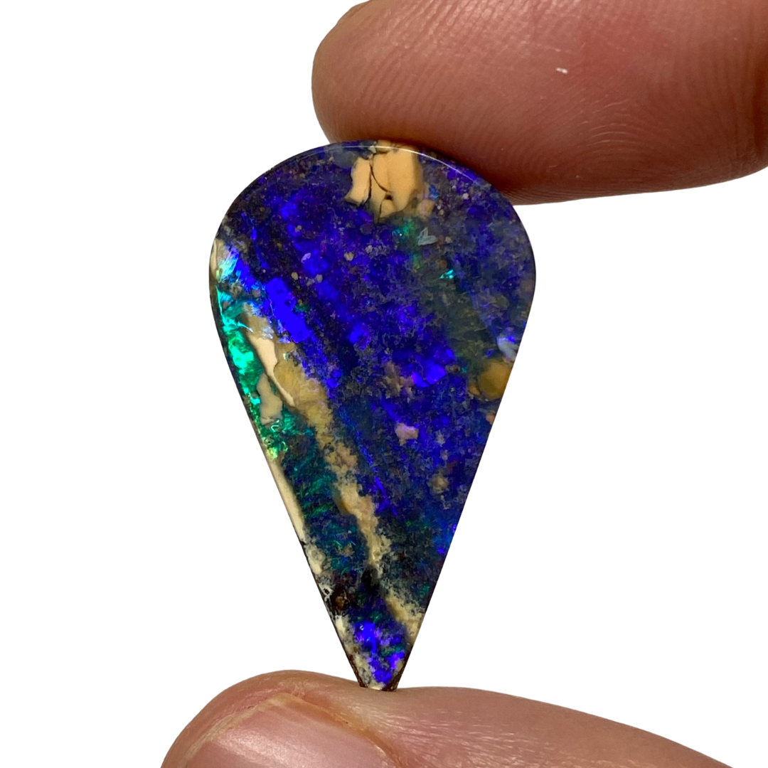 12.25 Ct teardrop boulder opal