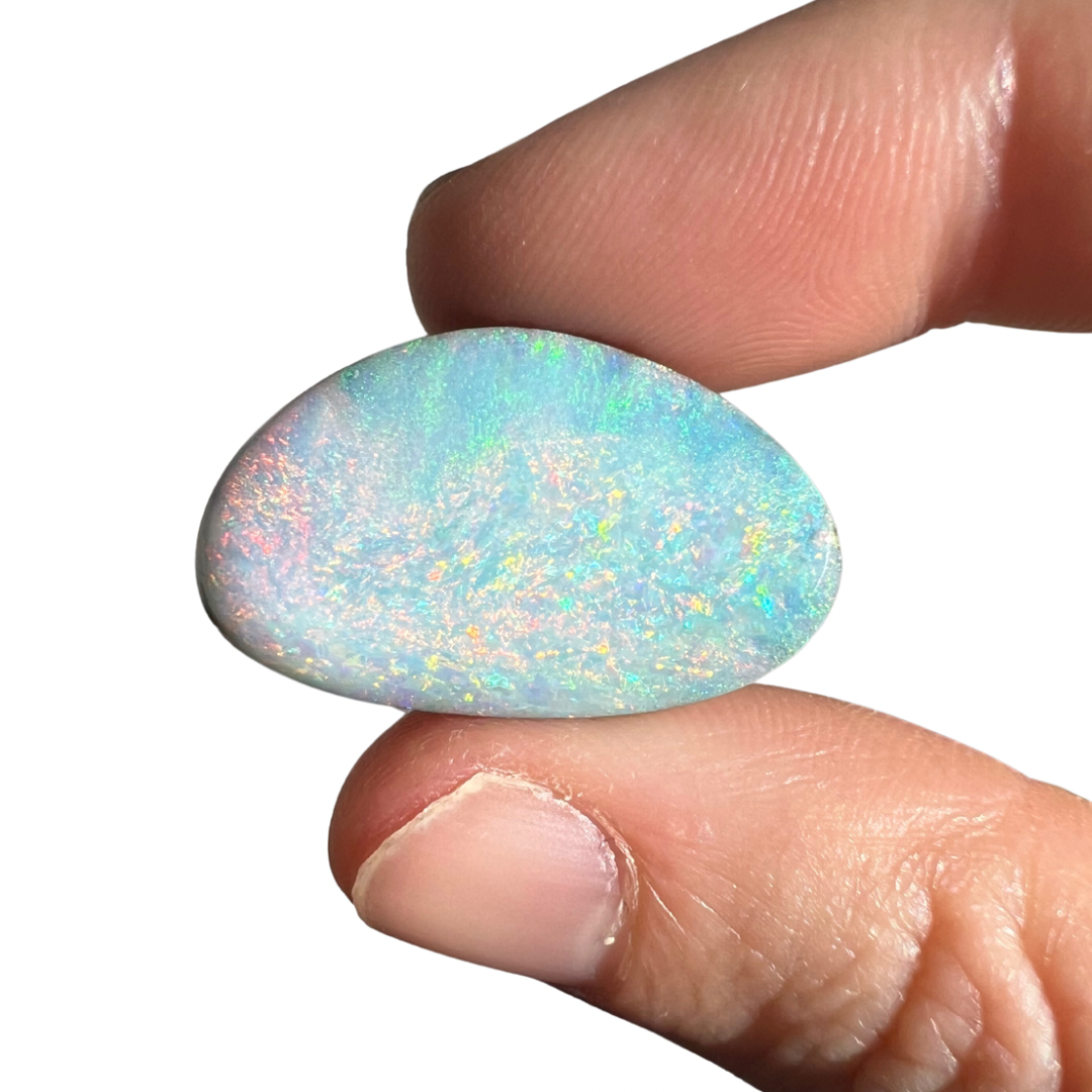 25.92 Ct large pink and turquoise boulder opal