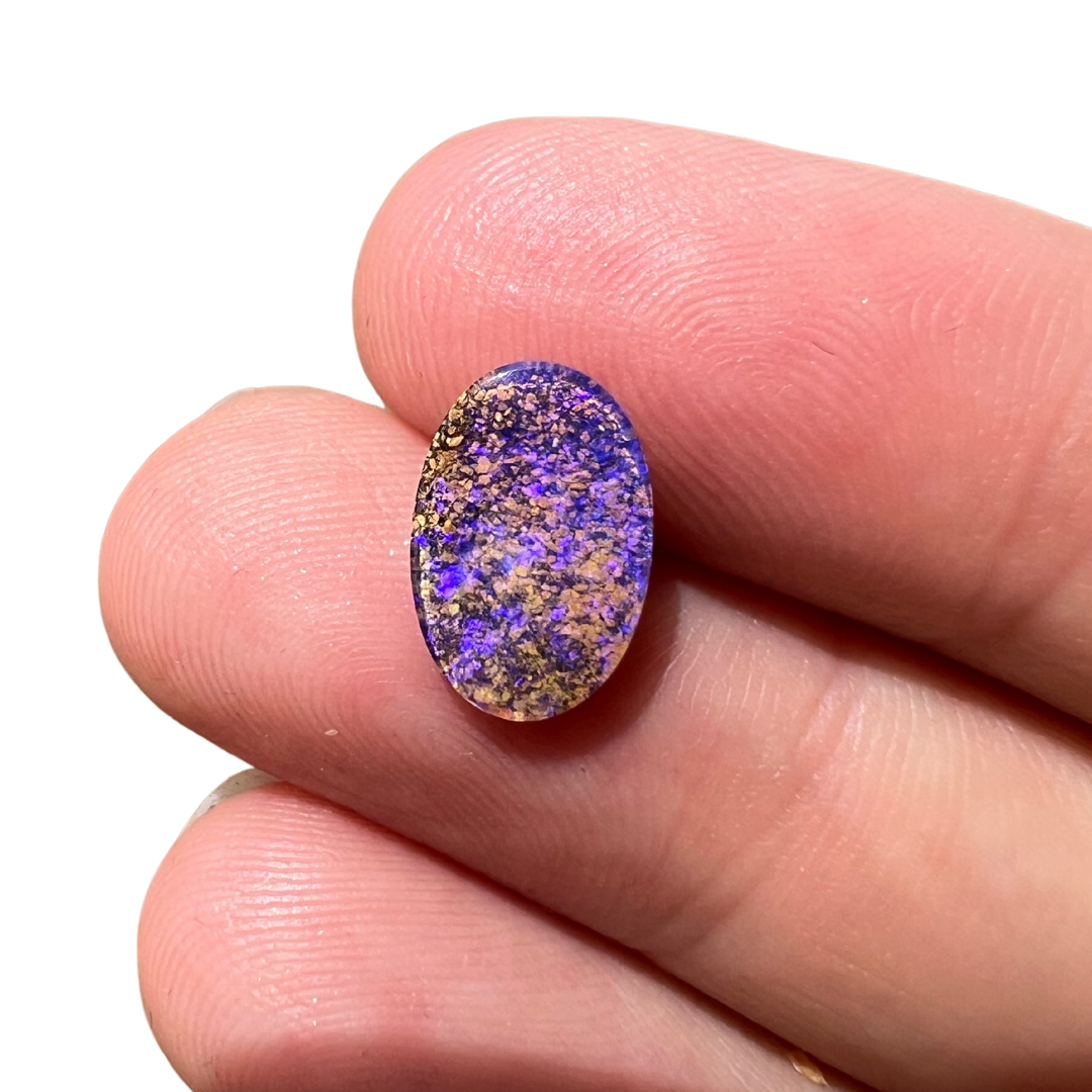 1.48 Ct purple wood replacement opal