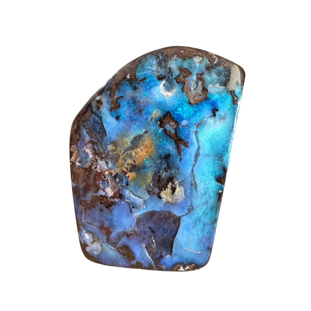 229 g large green-blue boulder opal specimen