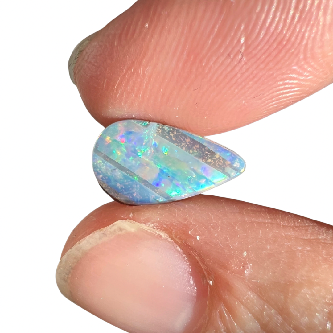 2.18 Ct teardrop boulder opal