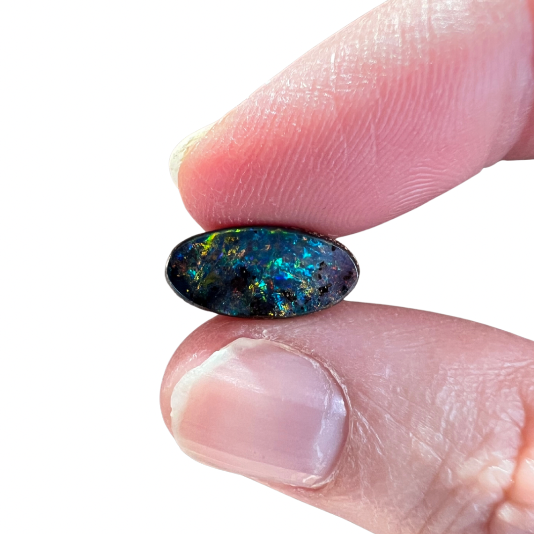 2.67 Ct rainbow boulder opal