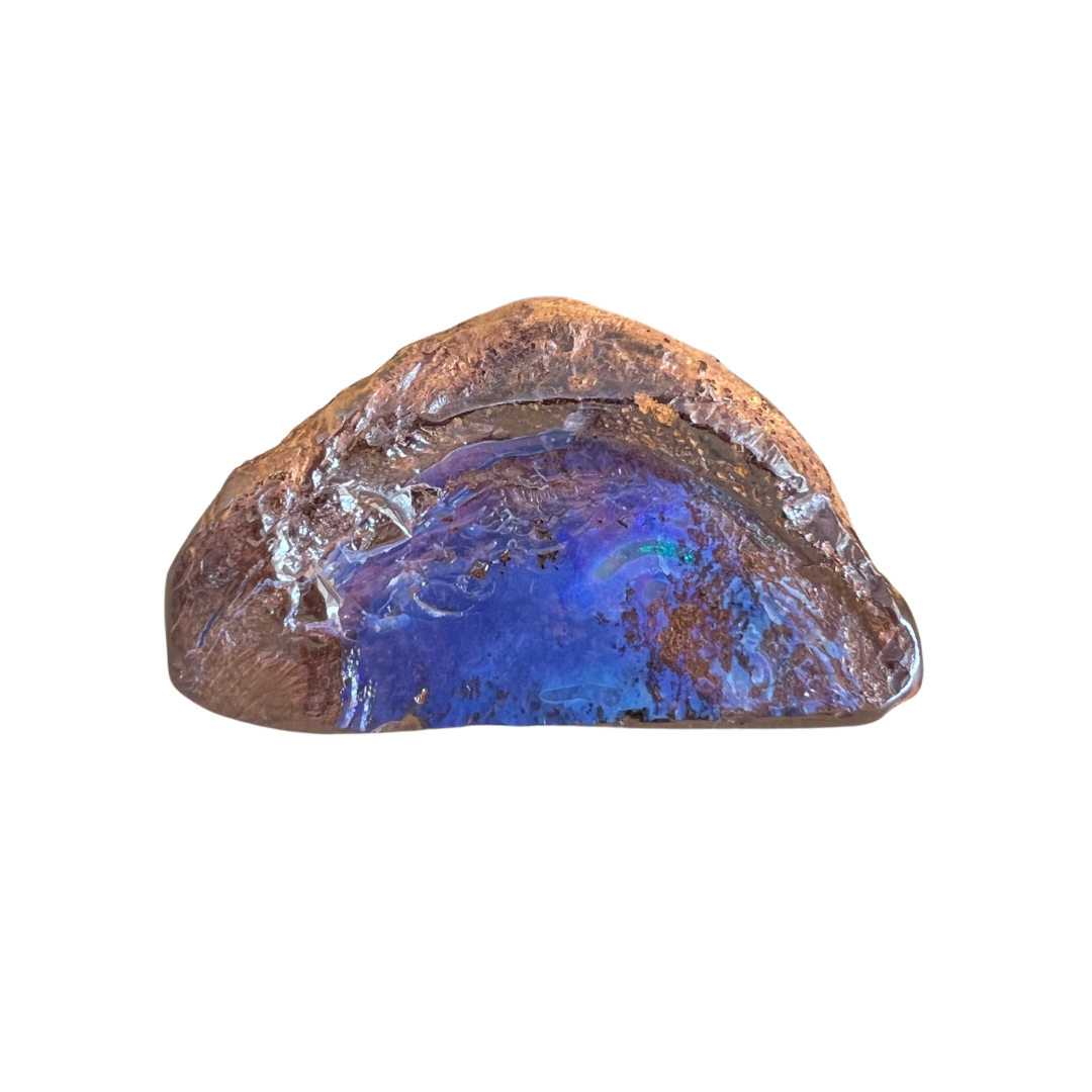64 g purple boulder opal specimen