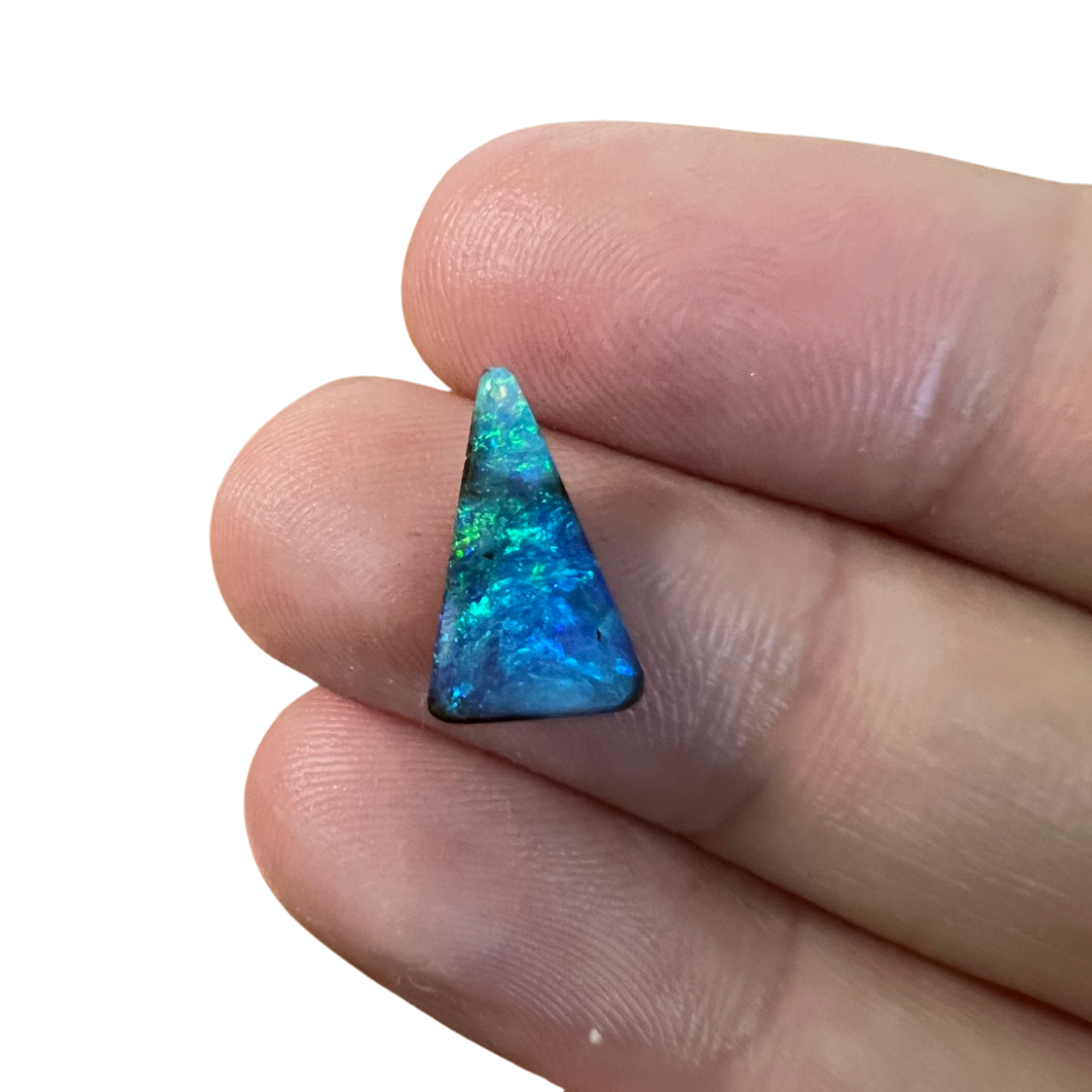 1.58 Ct small triangle boulder opal