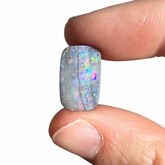 5.02 Ct rainbow stripe boulder opal