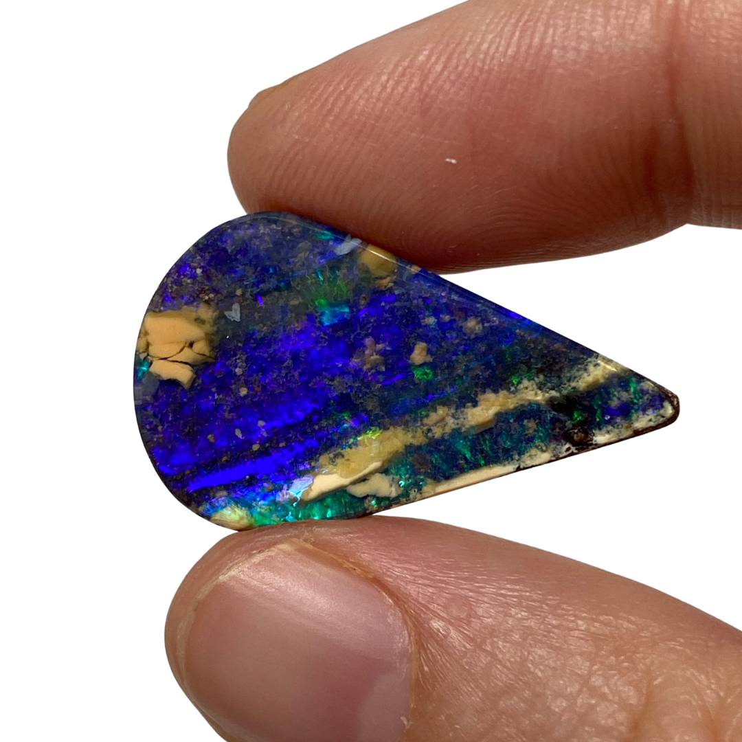 12.25 Ct teardrop boulder opal