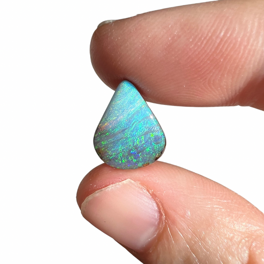 3.63 Ct teardrop boulder opal