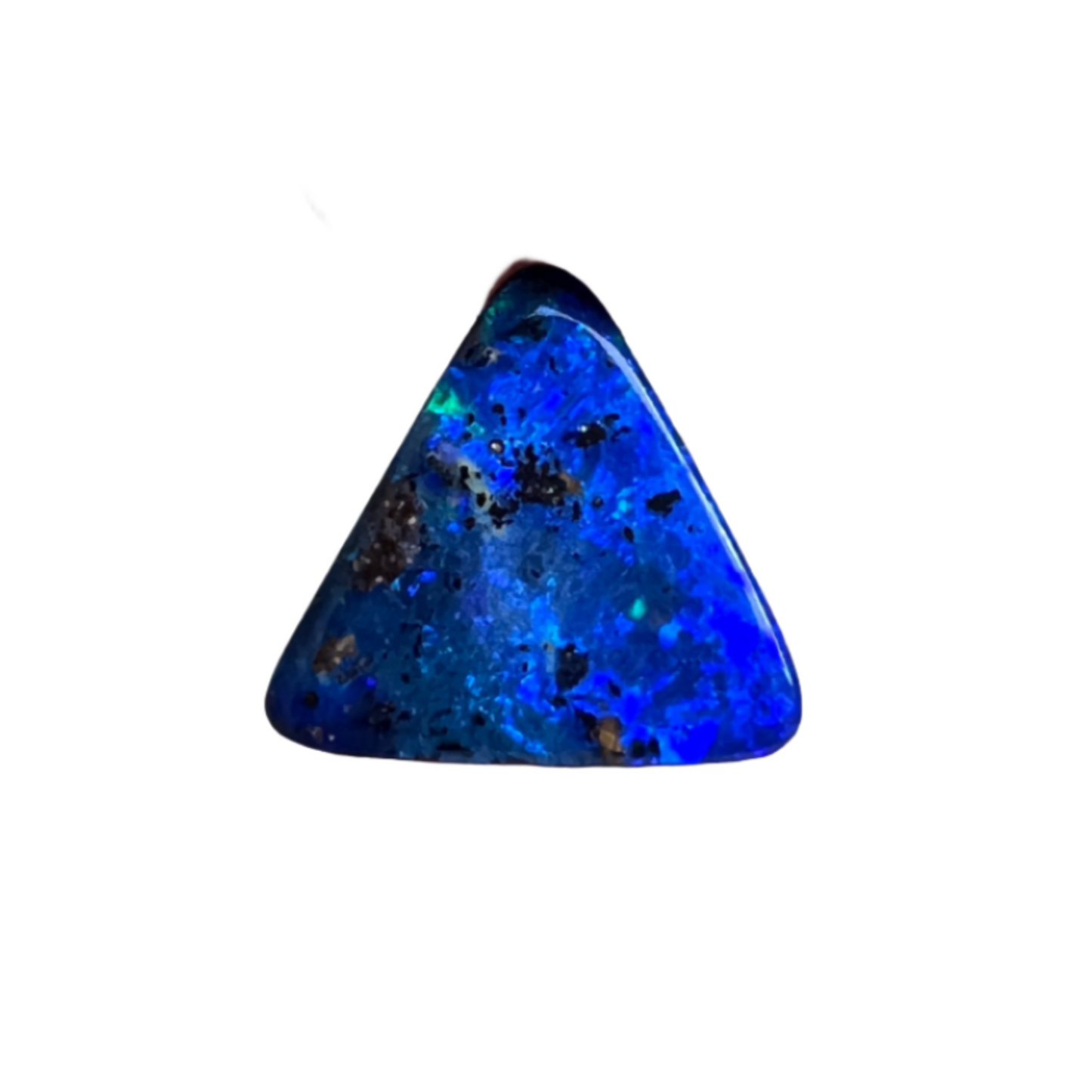 3.30 blue triangle boulder opal