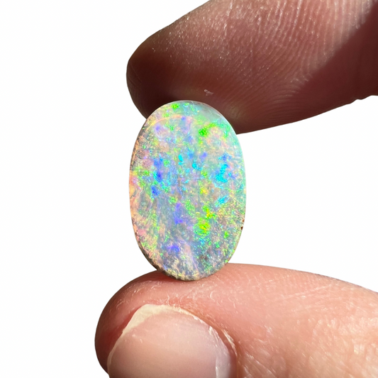 6.45 Ct bright rainbow boulder opal