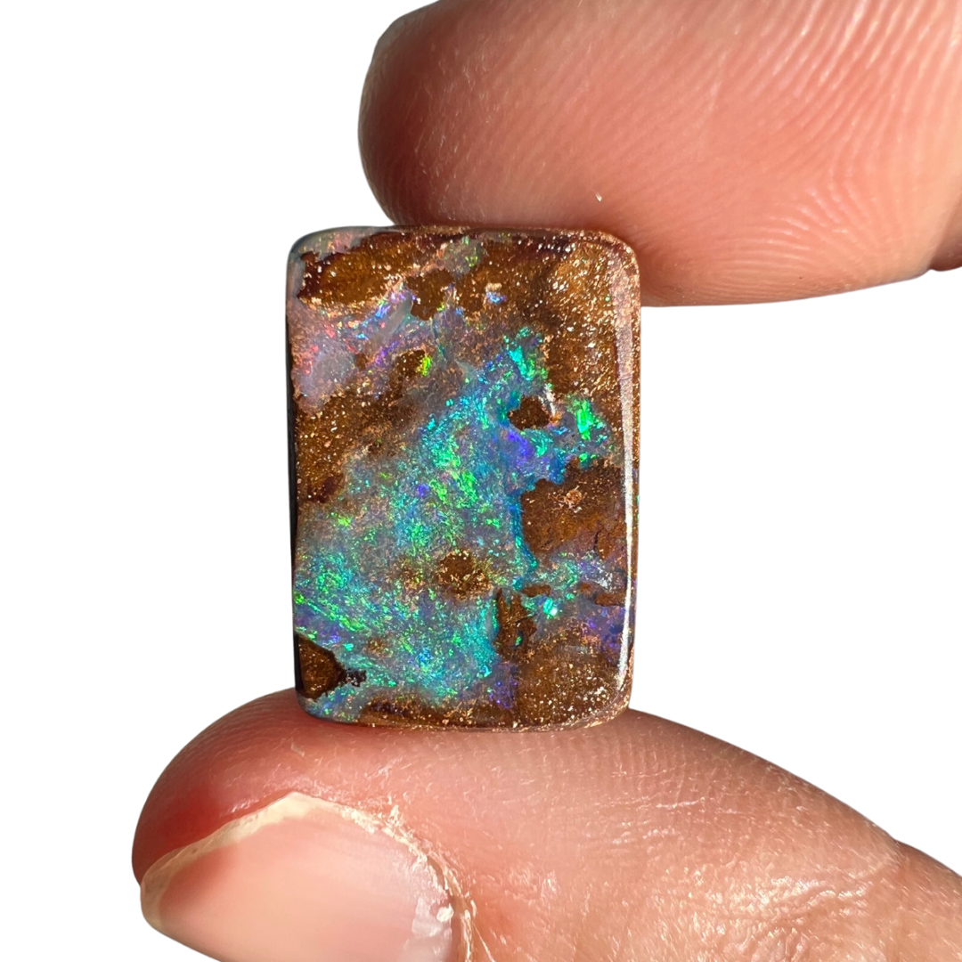 11.50 Ct green-blue boulder opal
