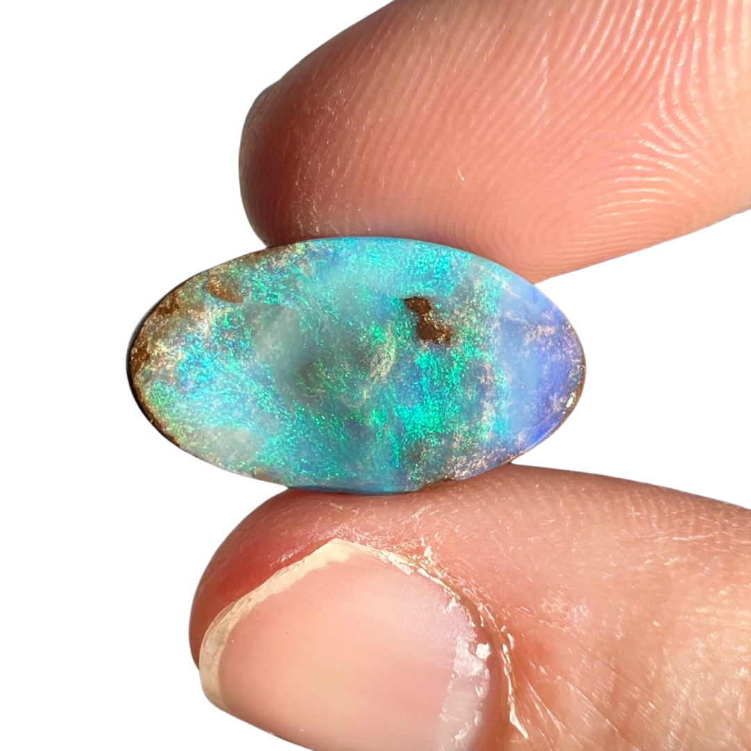 7.17 Ct sea-green boulder opal