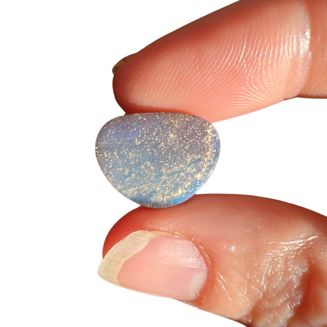 6.99 Ct blue speckled boulder opal
