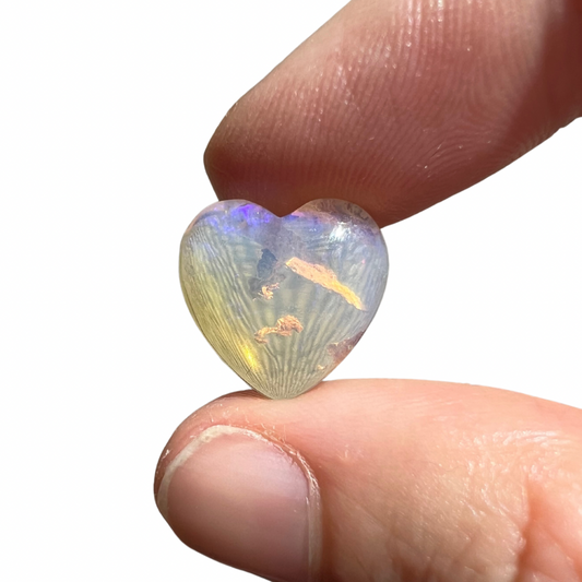 5.35 Ct wood replacement heart opal