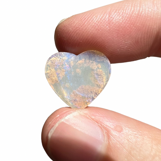 3.42 Ct wood replacement heart opal