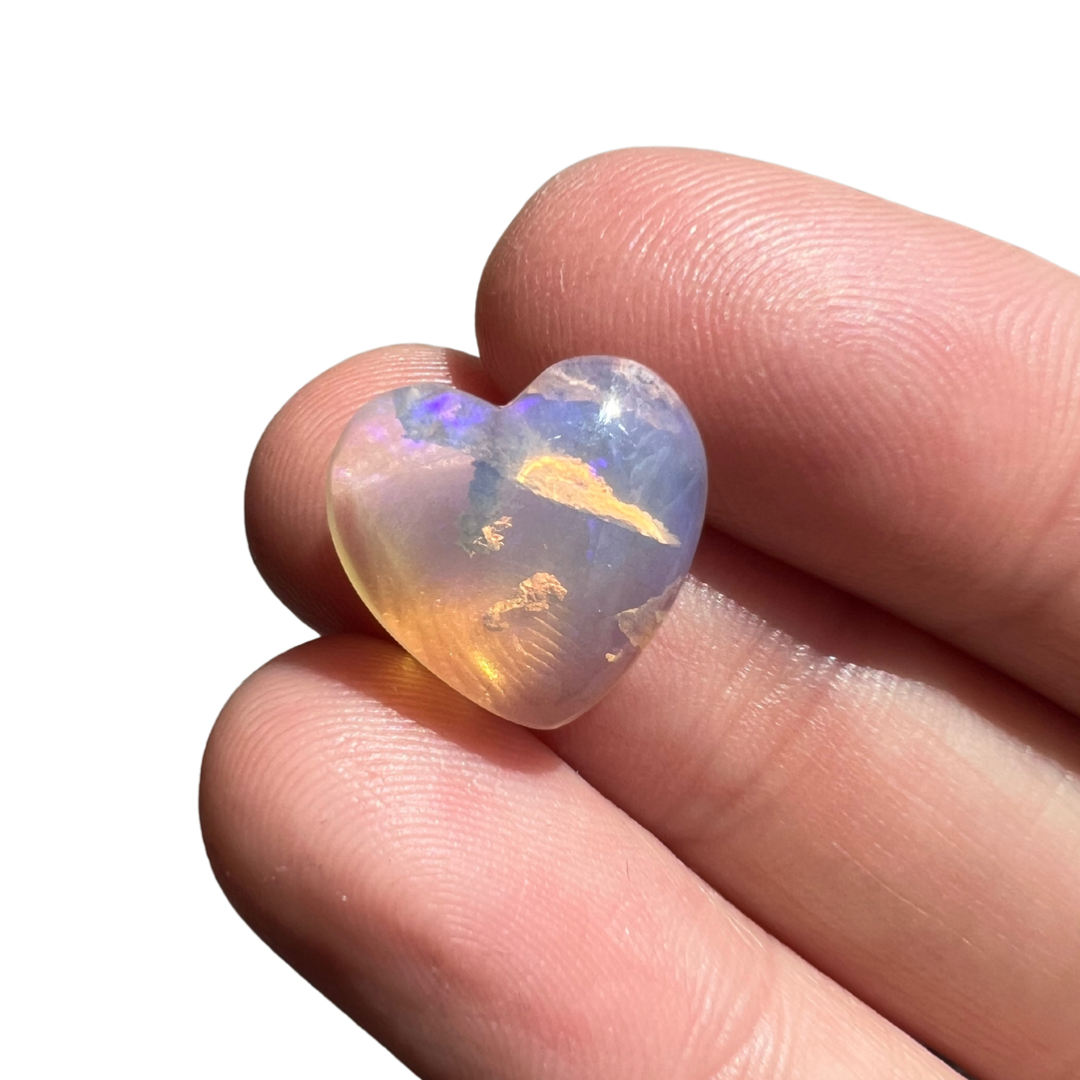 5.35 Ct wood replacement heart opal