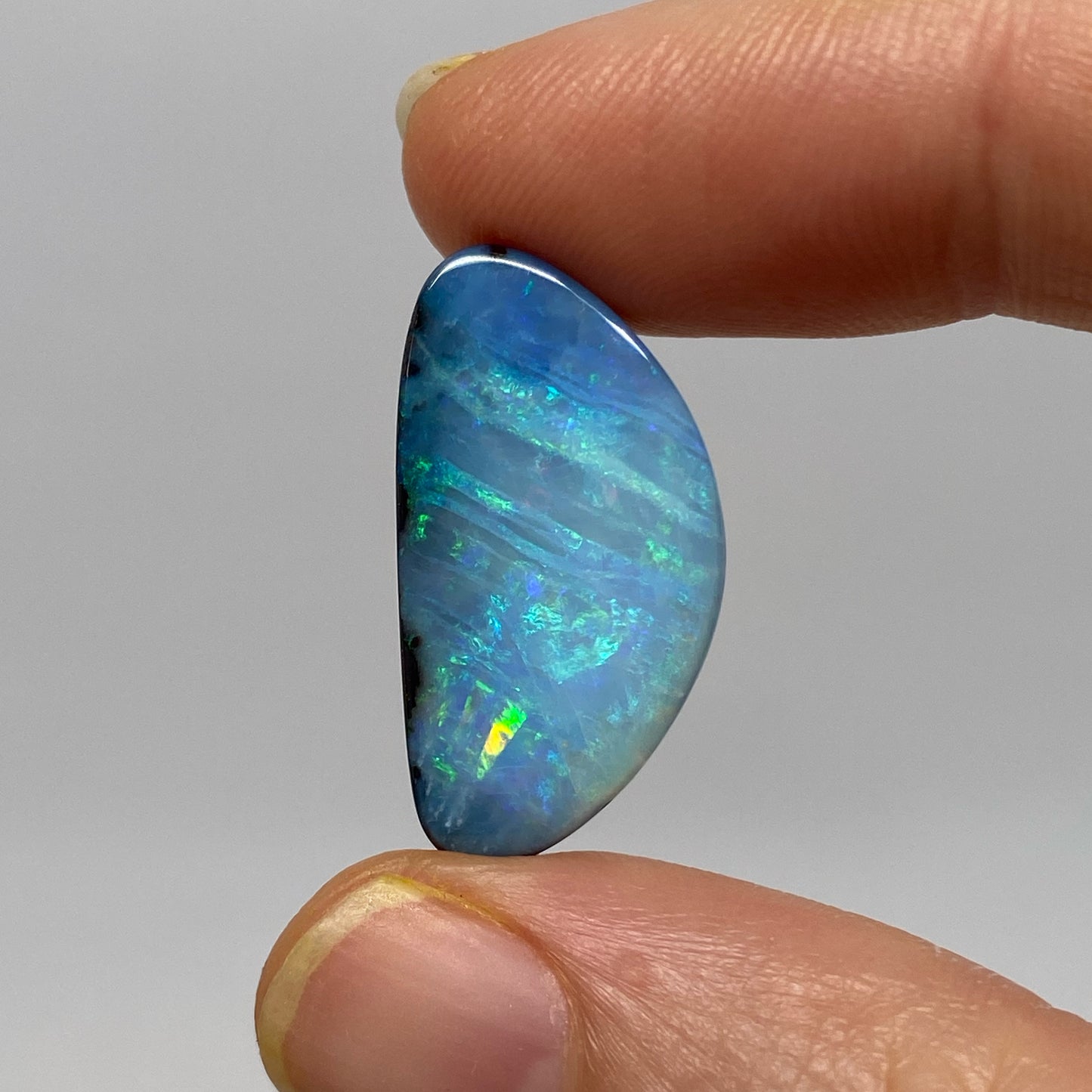 26.36 Ct striped ocean boulder opal pair