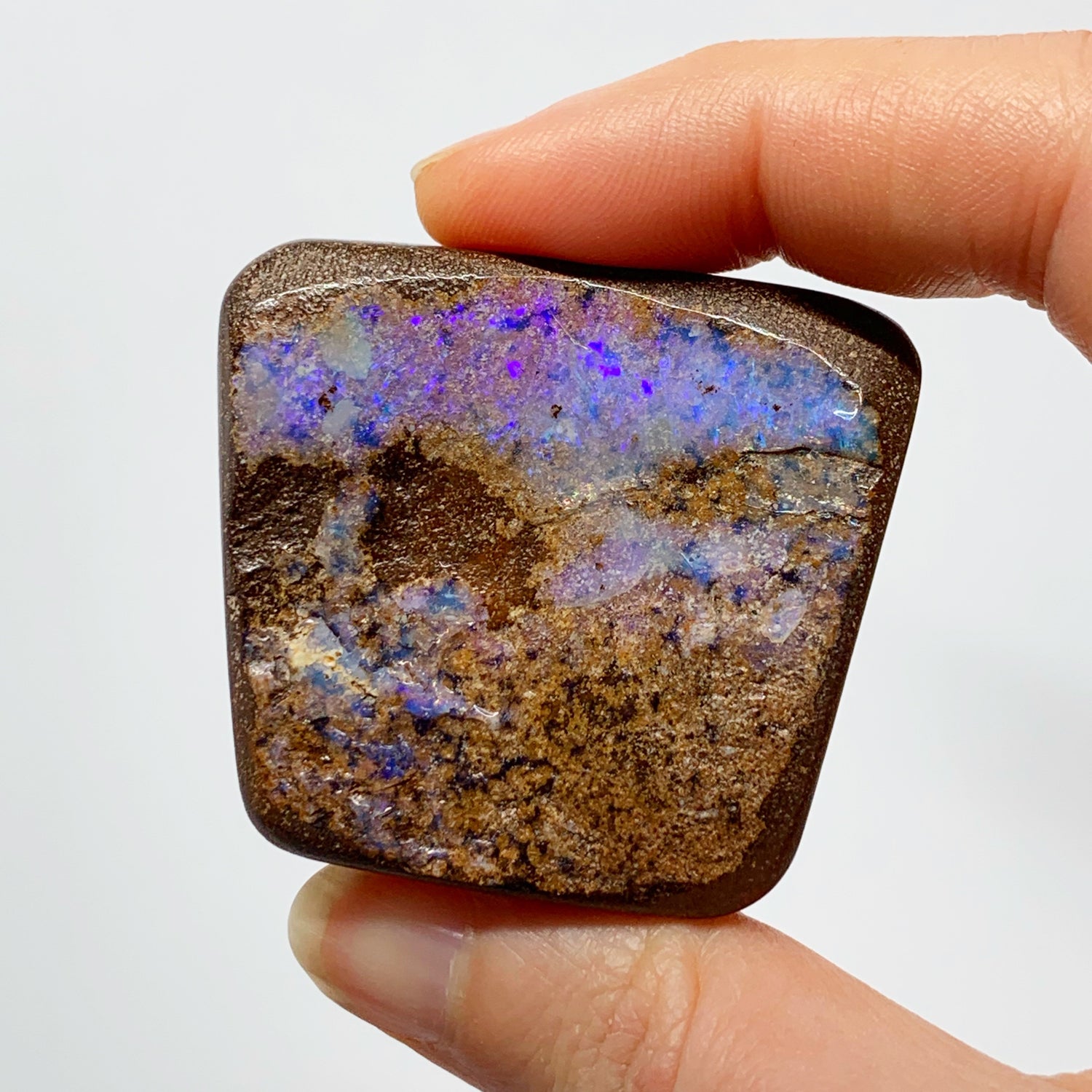 Australian Boulder Opal - 295 Ct lilac boulder opal specimen - Broken River Mining