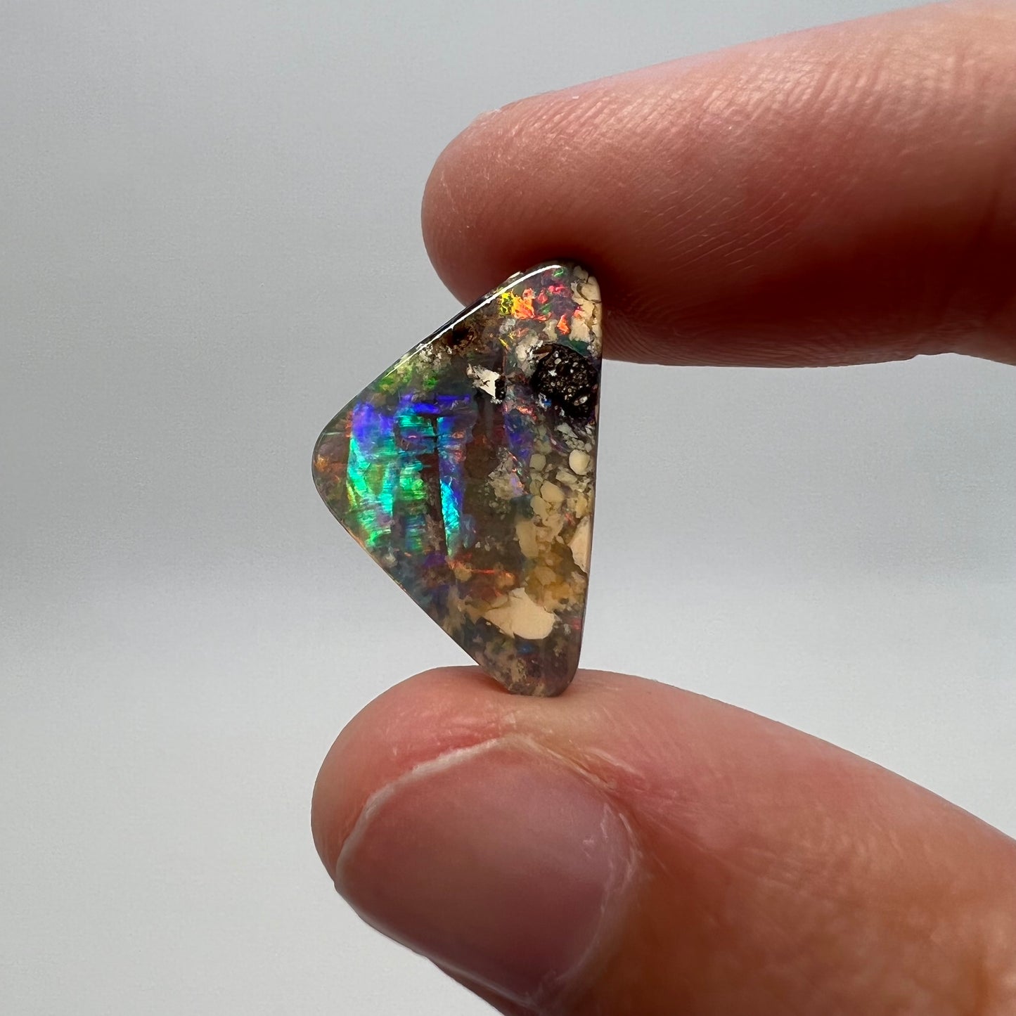 6.23 Ct triangle boulder opal