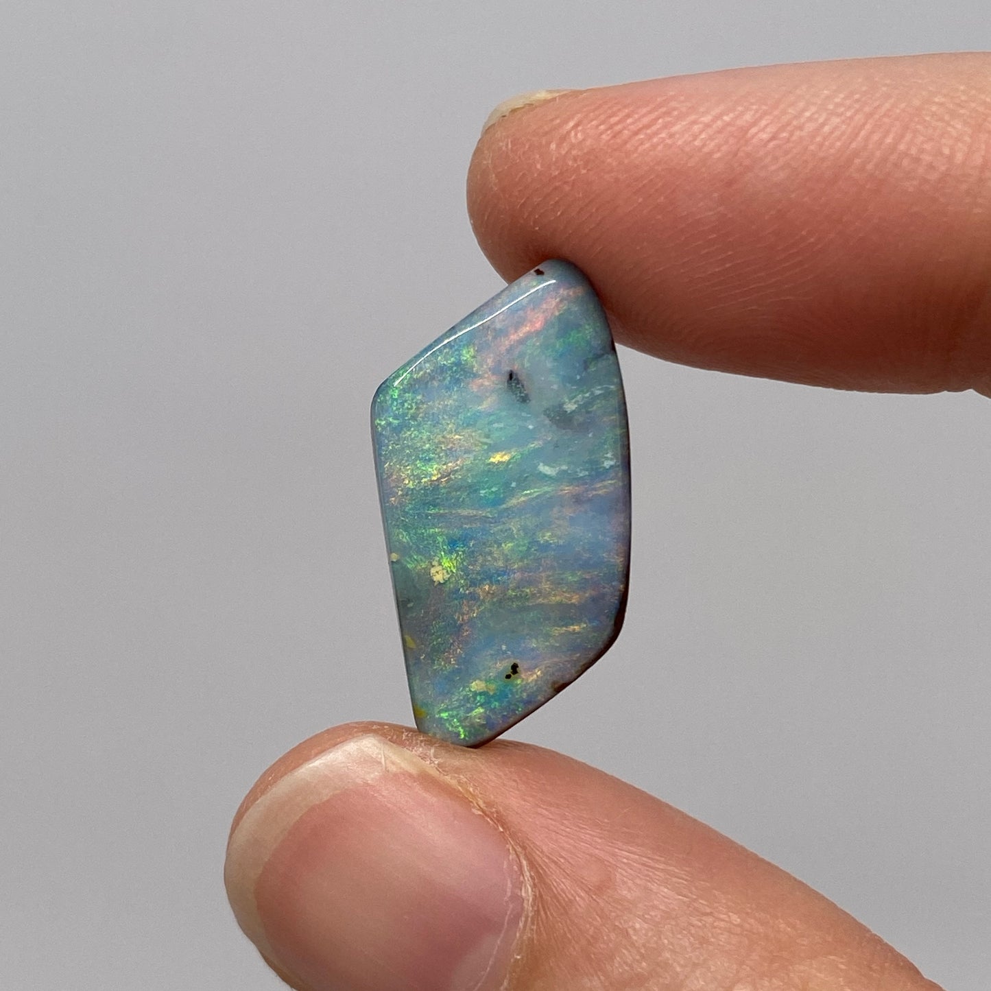 10.32 Ct pink and green boulder opal