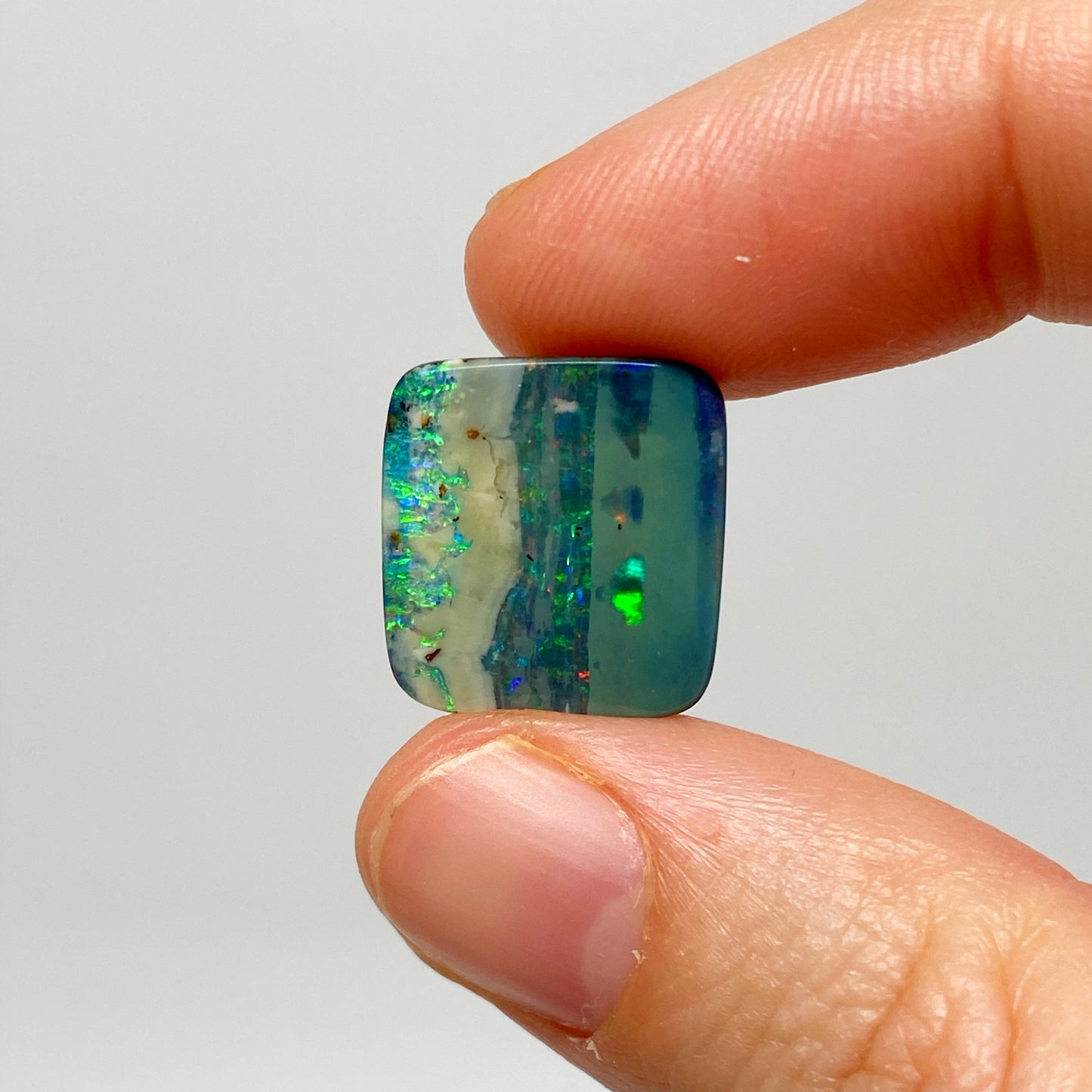 8.10 Ct rectangle boulder opal